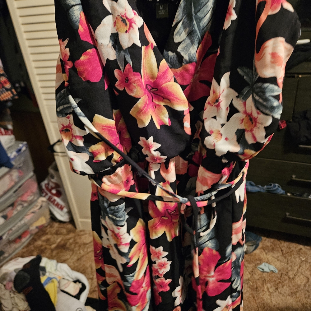 Floral Wrap Dress